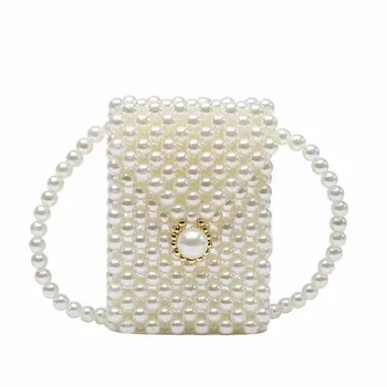 Fashion Latest Design Young Lady Dinner Evening Purses Pearl Handbags Ladies Party Pearl Hand bags For Females