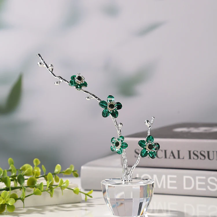 wholesale professional factory Souvenir decoration gifts wedding Crystal plum blossom long branch for Valentine's Day Favors supplier