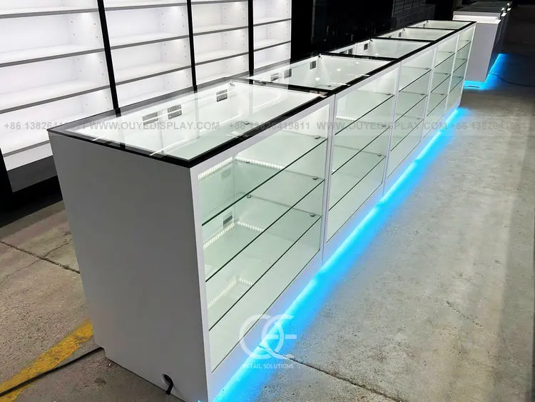 Customized Modern Style Middle of Smoke Shop Smoke Shop Display Racks ...
