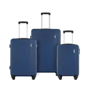 Cheap Unisex Purple ABS Hardside Spinner Trolley Luggage 3-Piece Carry-On Suitcase Set Factory Wholesale Travel Bag