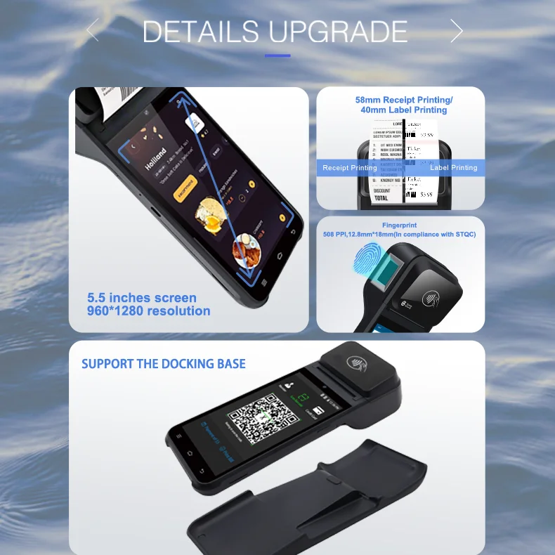 Z92 Portable 4G WiFi USB POS Machine with Thermal Printer
