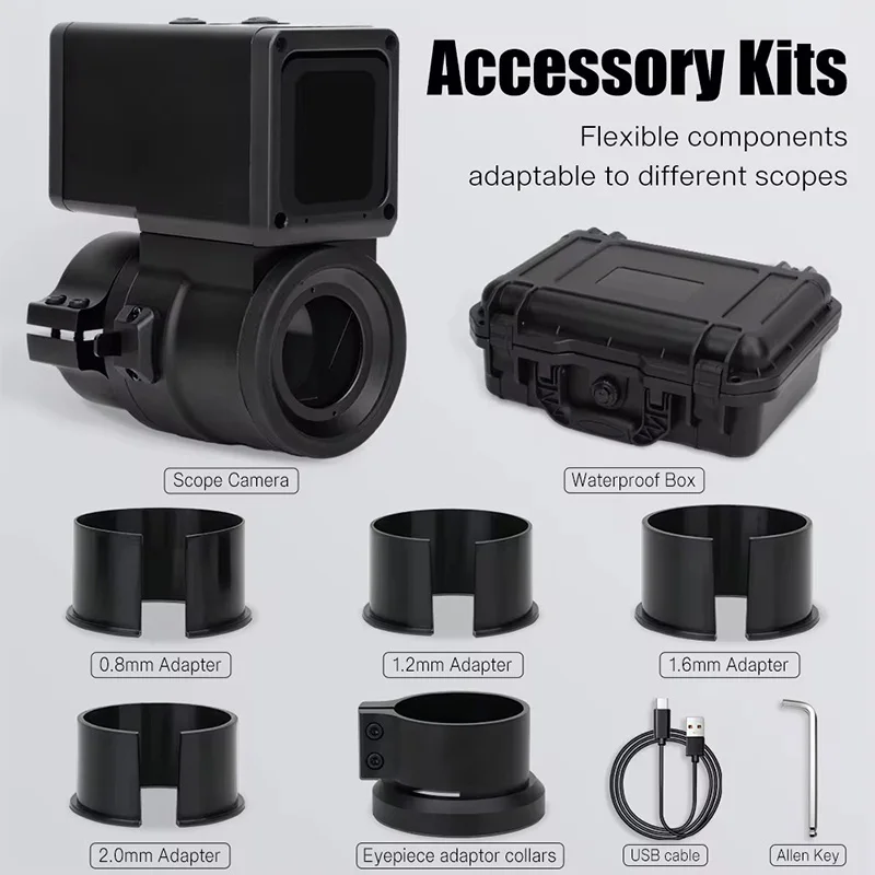 New 1920HD Scope Action Camera Recorder Diversion Game Cam DVC-45 Scope Sider Camera Tactical Scopecam Video Recorders