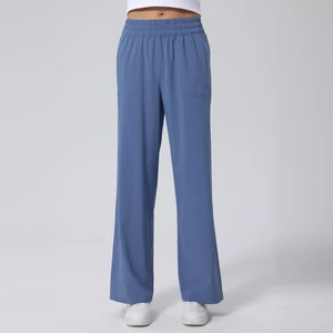 Custom Flared Sweatpants Baggy Heavyweight Wide Leg Sweatpants for Women Custom Print Blank Sweatpants Jogger Trousers Factory