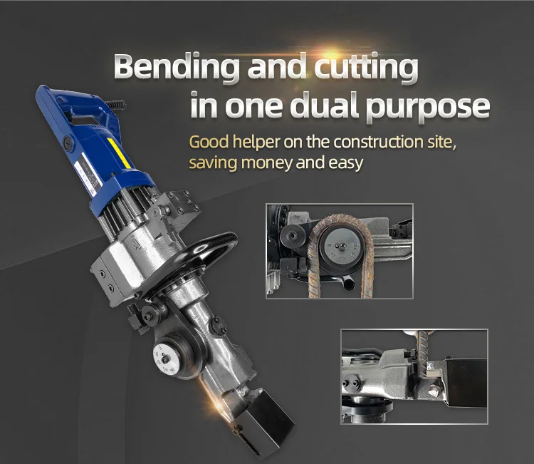 Portable Hydraulic Rebar Bender Cnc Gw 45 Steel Bar Bender Bending Machine Number Control Rebar