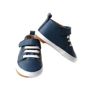Babyhappy Fashion Comfortable 0-24 Month Baby Toddler Boy Solid Soft Anti-Slip Sole First Walkers Casual Shoes Sneaker
