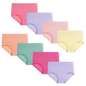 Womens High Waist Briefs Breathable High Waist Boy Leg Underwear Ladies Great Coverage Panties Wholesale