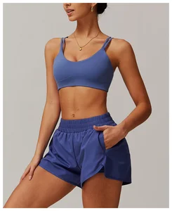 TOPKO Women's Cross Back Yoga Bra Exercise Underwear Outdoor Running Fitness Exercise Top