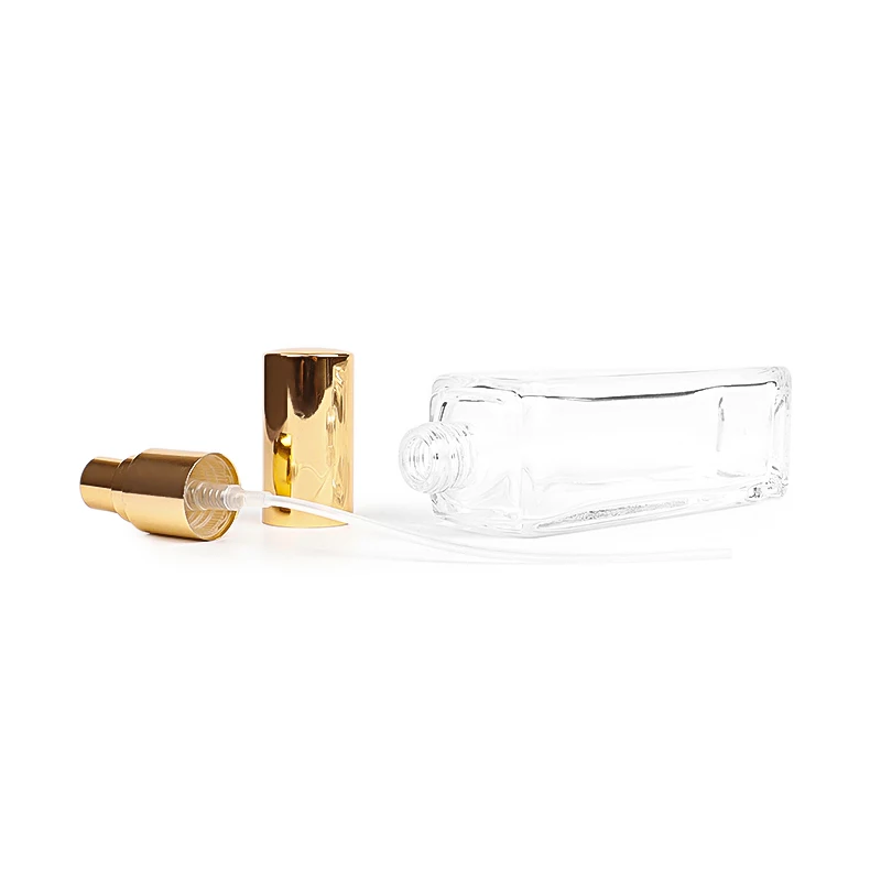 Transparent 3ml 5ml 10ml 20ml 30ml 100ml Fragrance Rectangle Spray Perfume Glass Bottles