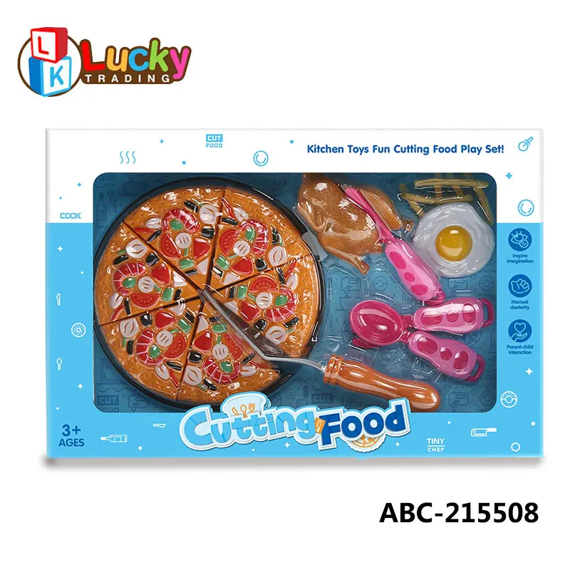 9 Piece Pizza Set For Kids Pizza Cutting Play Set Toy Kids Simulation Pizza