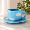 Base bleue Nuage blanc