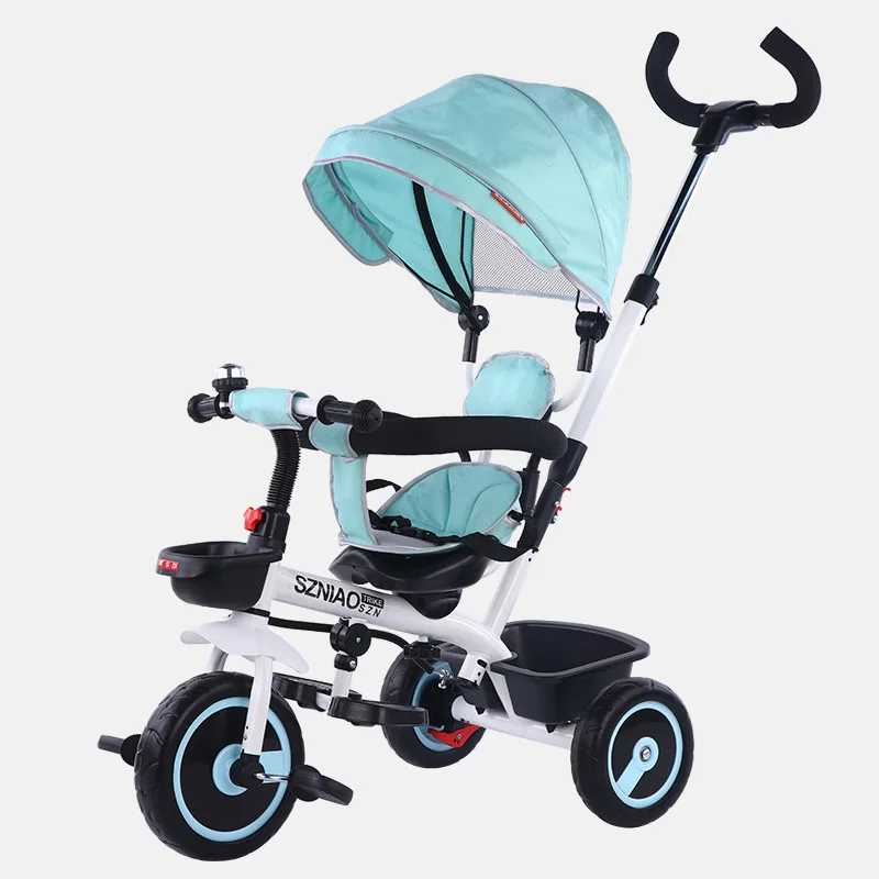 CE承認の新しいベビー三輪車4 in 1/EVAホイール子供用三輪車音楽