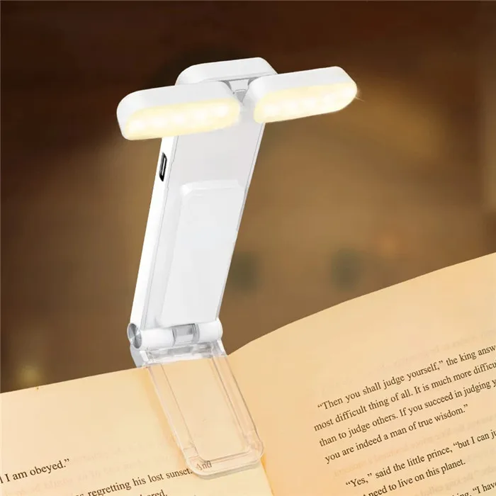 product usb rechargeable clip mini book light led portable bookmark reading light brightness adjustable night reading book lamp-44