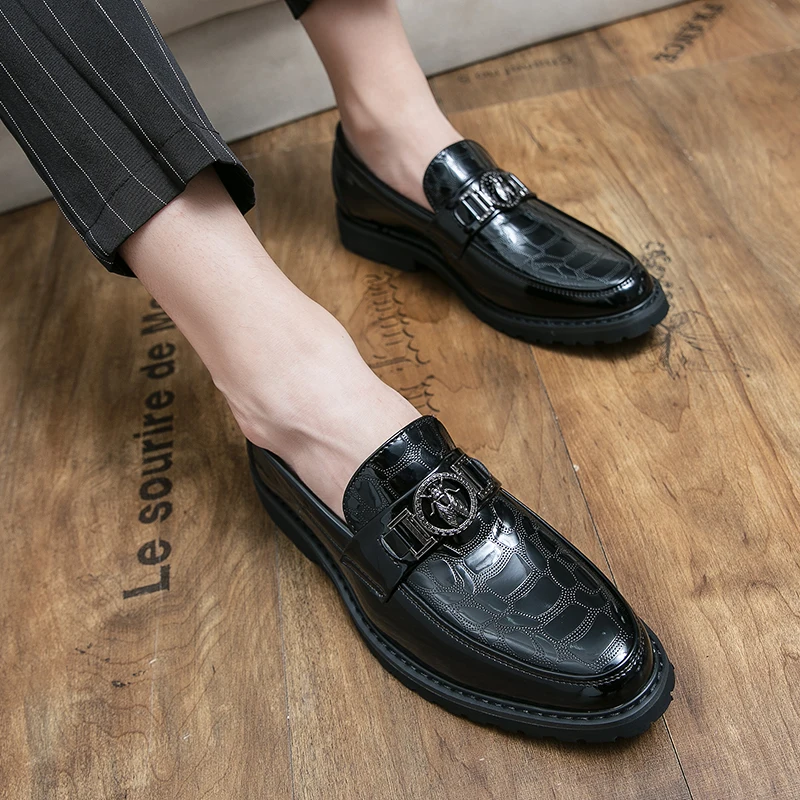 Men's Fashion Design Loafers Casual Slipon Business Shoes Wedding