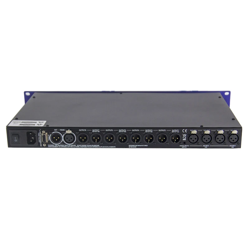 4 in 8 Out Controller Processeur Professional Delay Dj Sound System Digital Speaker Management DSP Crossover Audio Processor