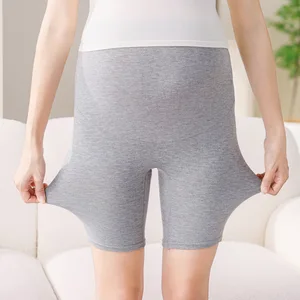 Summer Maternity Extra-large Size Maternity Support Pant with Pure Color Lining for Bottom Layer