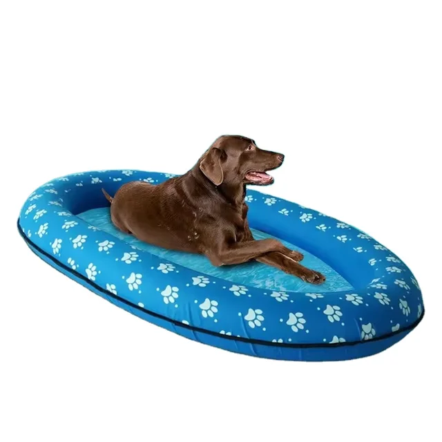Uniperor Hot sale summer PVC luxury floating soft pet dog cat swimming cooling mat summer pet bed dog water toy