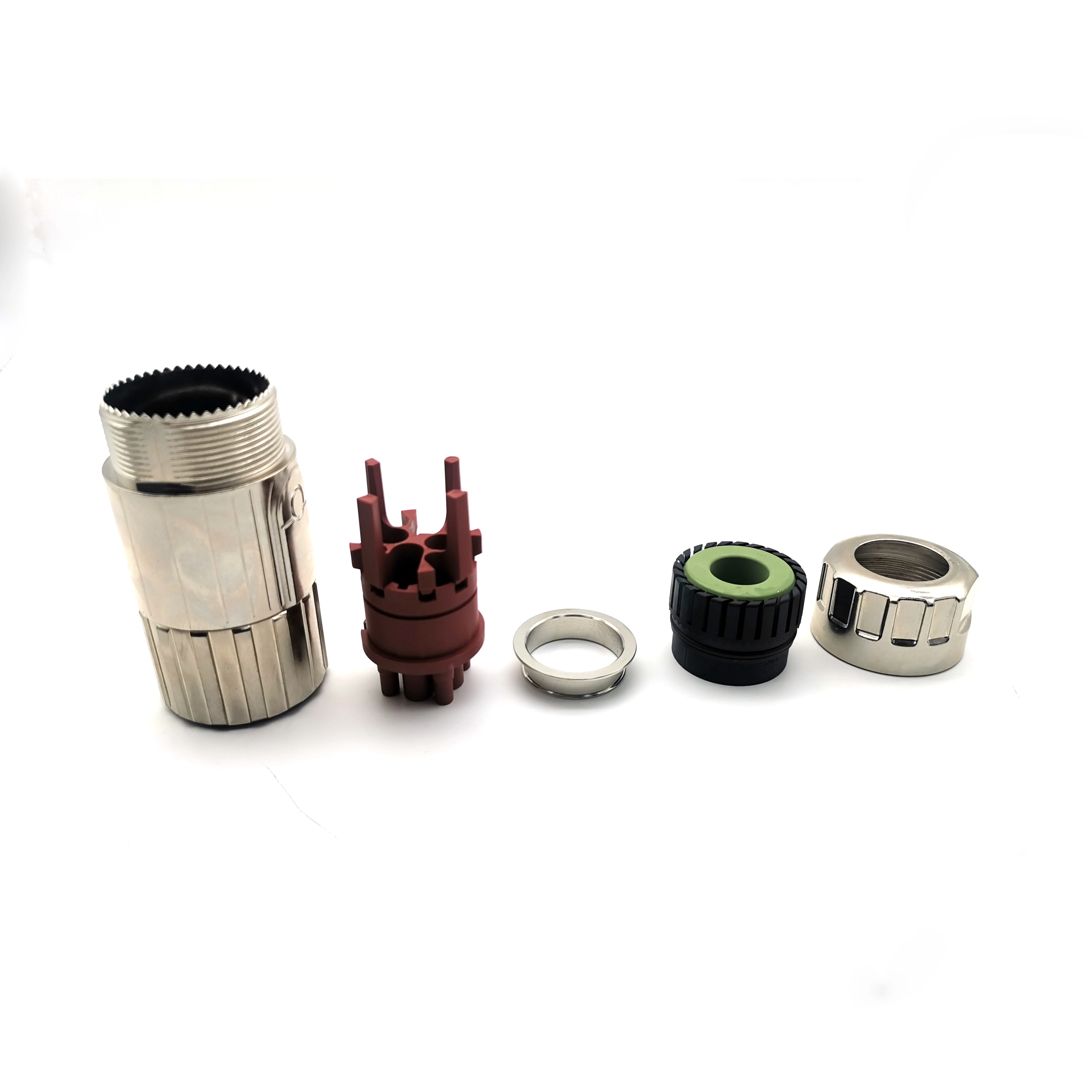 Intelligent Control M40 Power Connector Straight Metal Circular 6pin