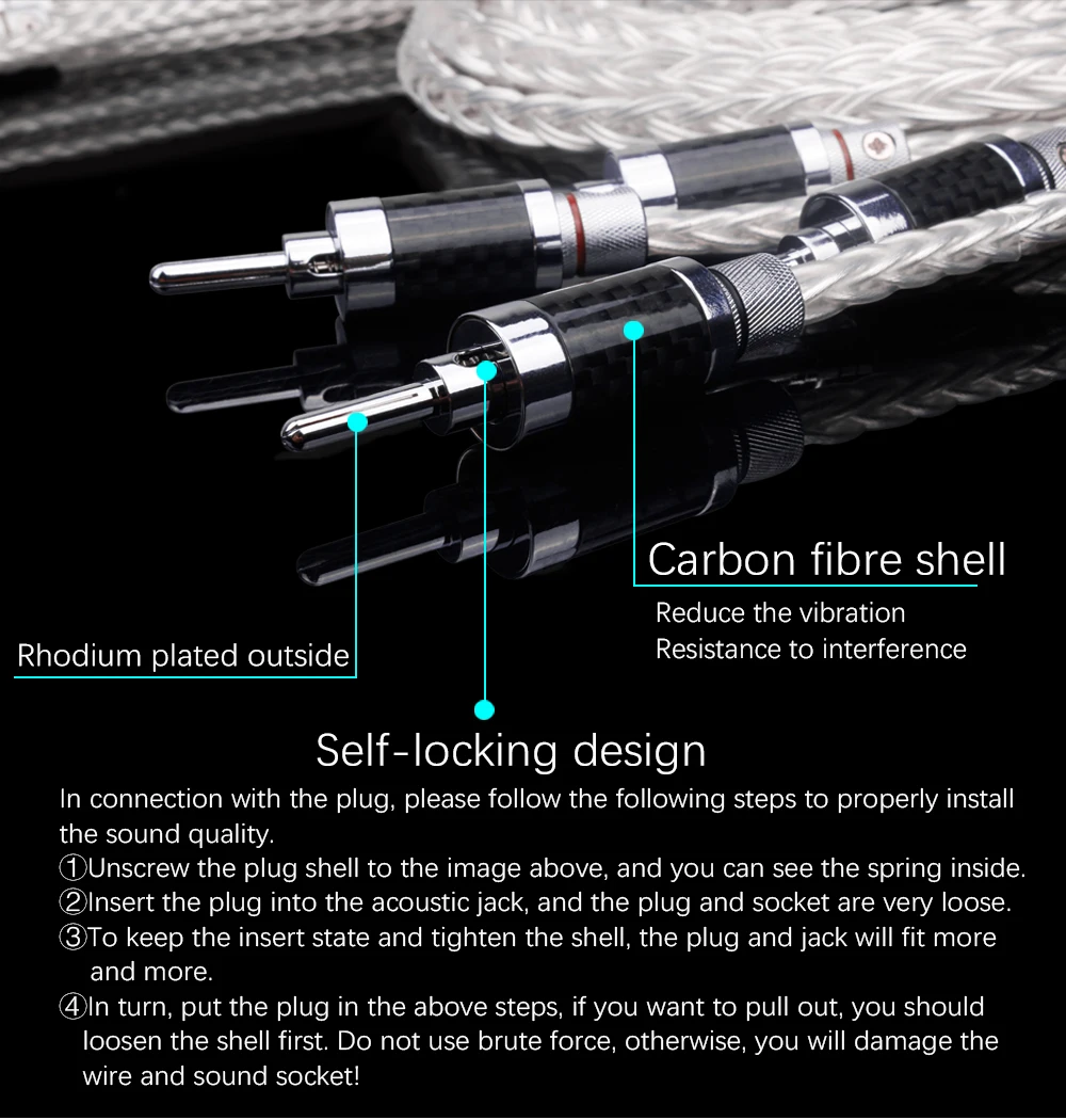 High Quality Pure Copper Speaker Surround Sound Wire Connection