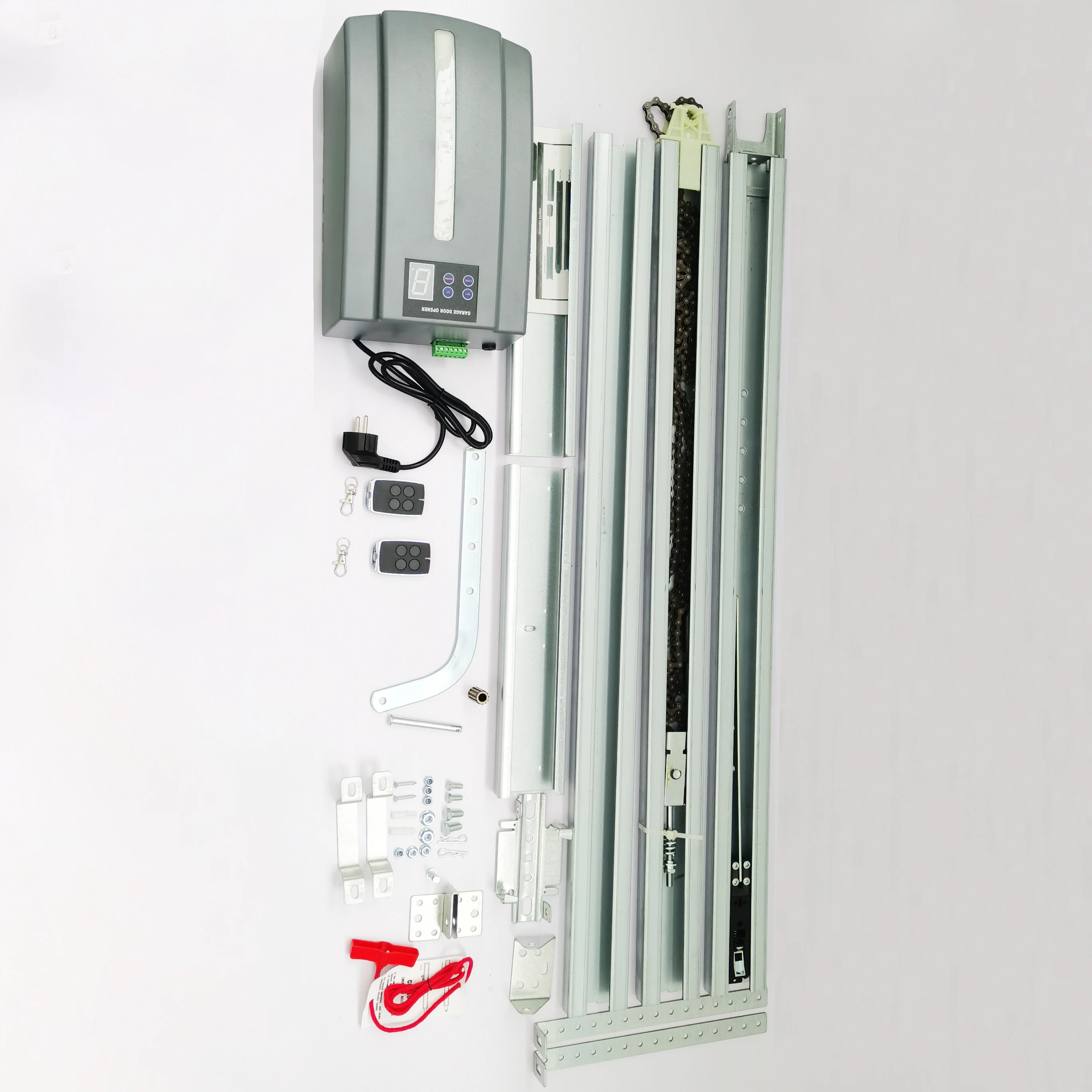 Chain Drive Mechanism Central Rolling Motor Power Lift Garage Door Opener with LED Bulbs