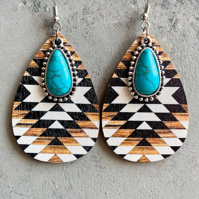 Christmas Faux Leather Teardrop Earrings – Lightweight Dangle Earrings For Women, Hypoallergenic, Gift Ready
