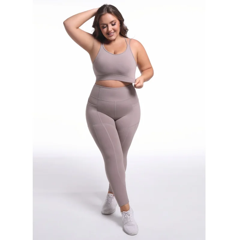 product custom plus size activewear women 1xl 6xl buttery soft workout fitness gym yoga wear sport bra  yoga pants with pocket conjuntos-61