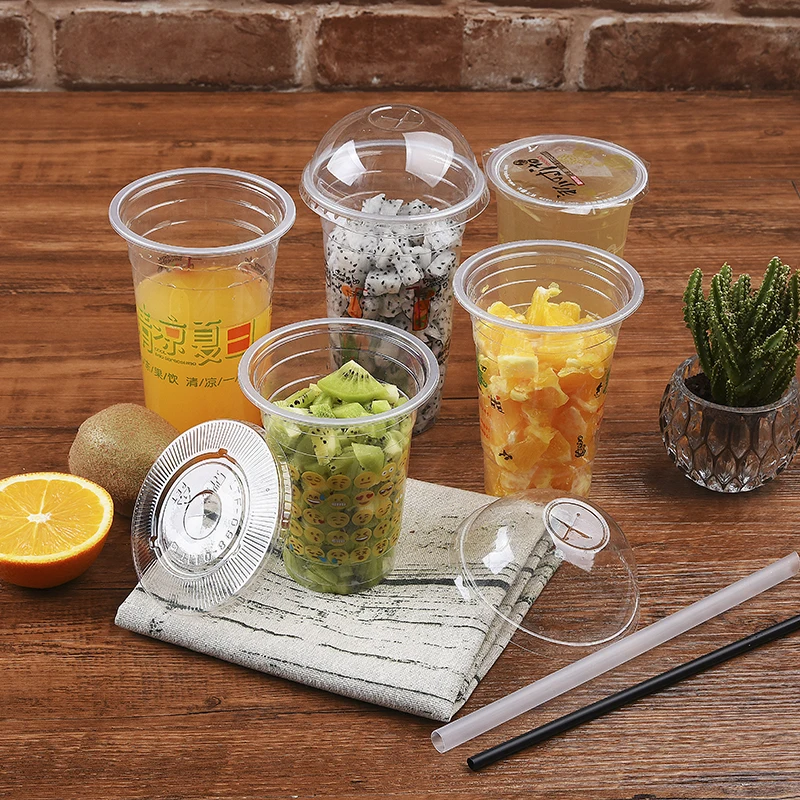12oz Disposable Pet Clear Plastic Smoothie Cups – EcoQuality Store