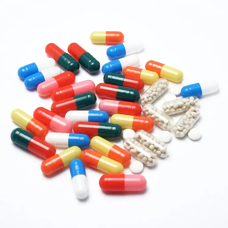 Пустые капсулы разных цветов с печатью на заказ опорожняют твердые желатиновые