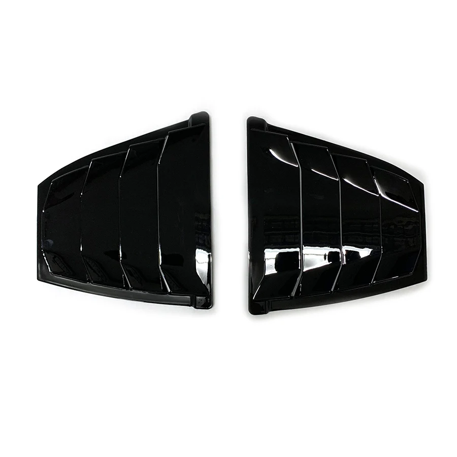 product rear side window louvers for mazda 3 m3 axela 2014   2018 abs scoop shade cover air vent blinds racing style shutter-3
