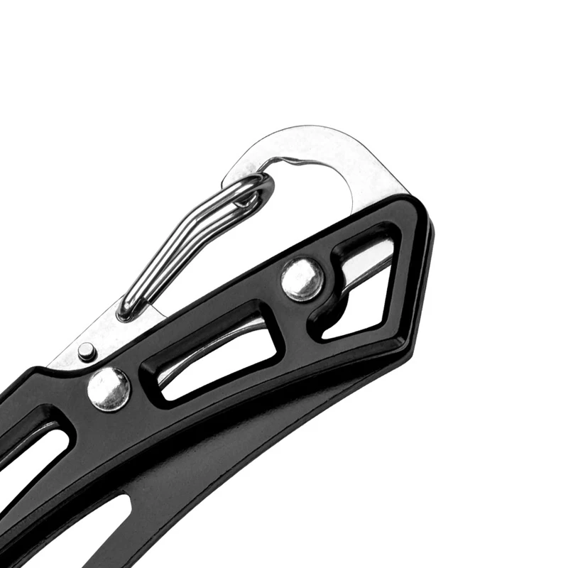 Hot Selling Outdoor EDC Camping Tactical Pocket Knife Promotion Survival Folding Knife with Climbing Carabiner Clips