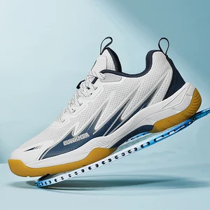 Custom Casual Popular Training Mesh Summer Volleyball Table Tennis Badminton Shoes Men Female Badminton Pickleball Padel Shoes