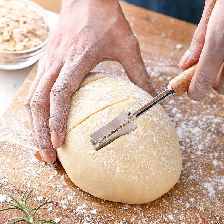 High End Diy Baking Anti Rust Blade Dough Proofing Scoring Denmark Bread Making Lame Tool Kit Set