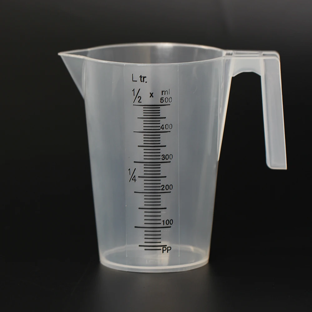 Clear Plastic Chemical Measuring Container Measuring Cup With Pour