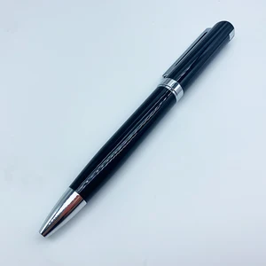 Wholesale Supplies Luxury Black Metal Ball Pen with Custom Logo Office Supplies Business Promotion Twist Metal Ballpoint Pen