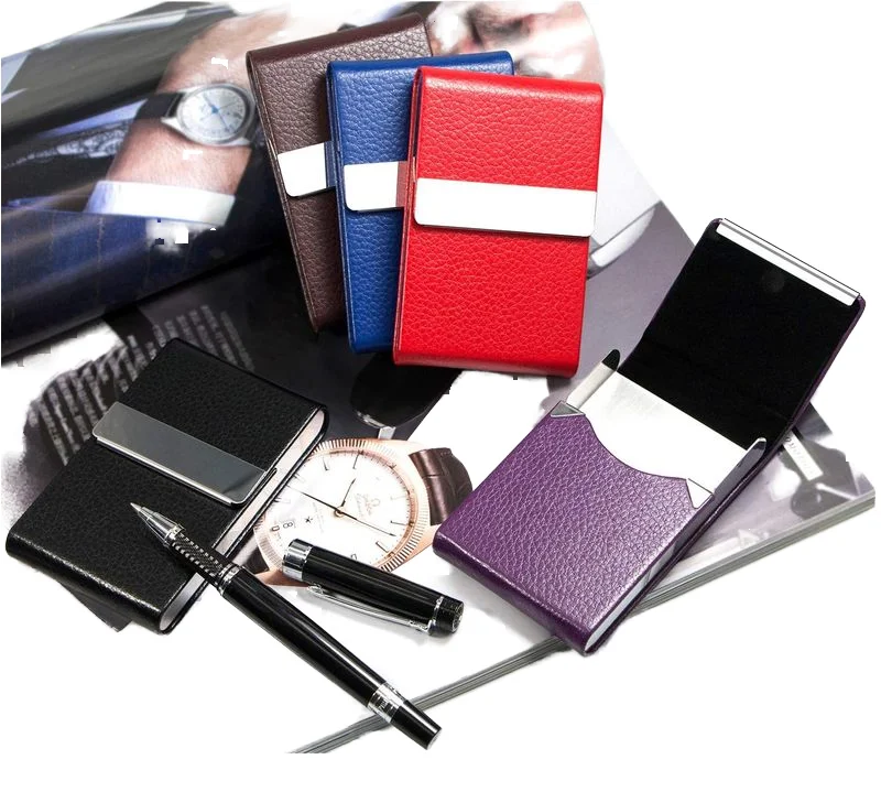 Factory Wholesale Ready Stock Vertical Business Card Holder Cigarette Case Customizable Gift preview 6