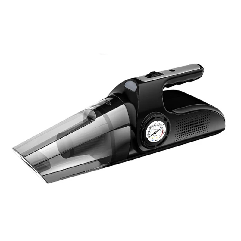 Многофункциональный портативный беспроводной автомобильный пылесос с воздушным компрессорным насосом для накачки шин со светодиодным светом