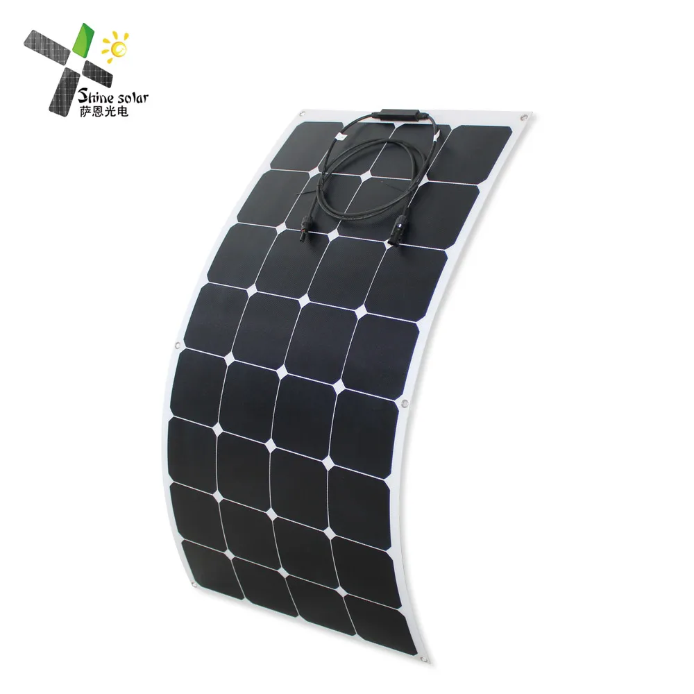 Hot Sale 100 Watt 110w Etfe Sunpower Mono Etfe Rv Boat Use Flexible ...