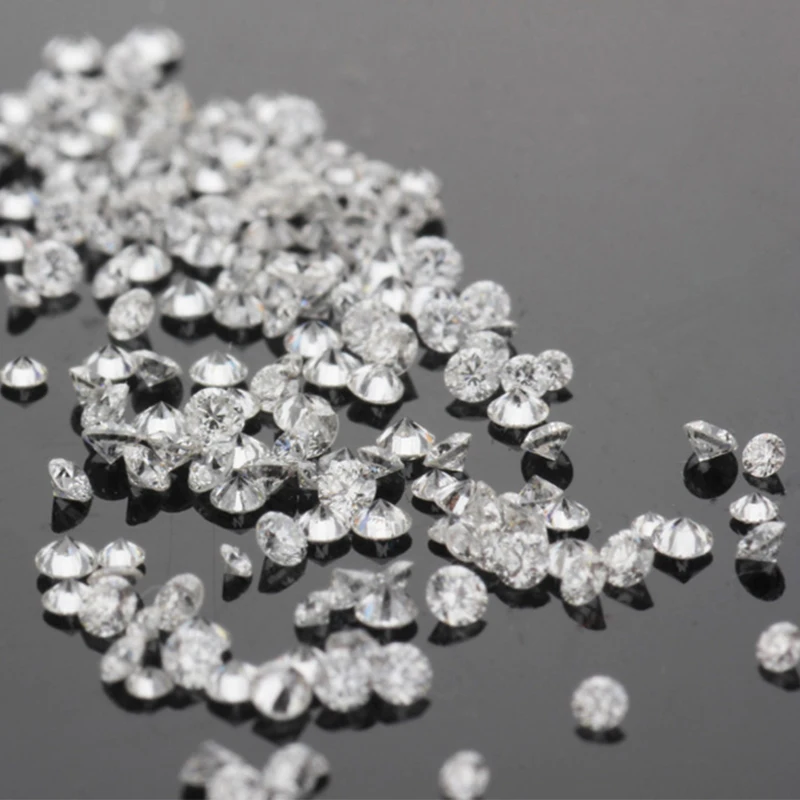 HMOIS melee diamond D color cut VVS1 white round brilliant natural loose moissanite diamonds for moissanite jewelry