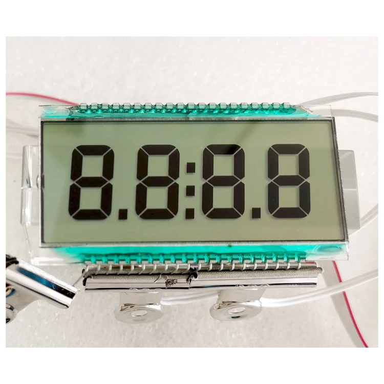 Customized 40 Pin TN 4 Digits Segment LCD Display For Fuel Dispenser