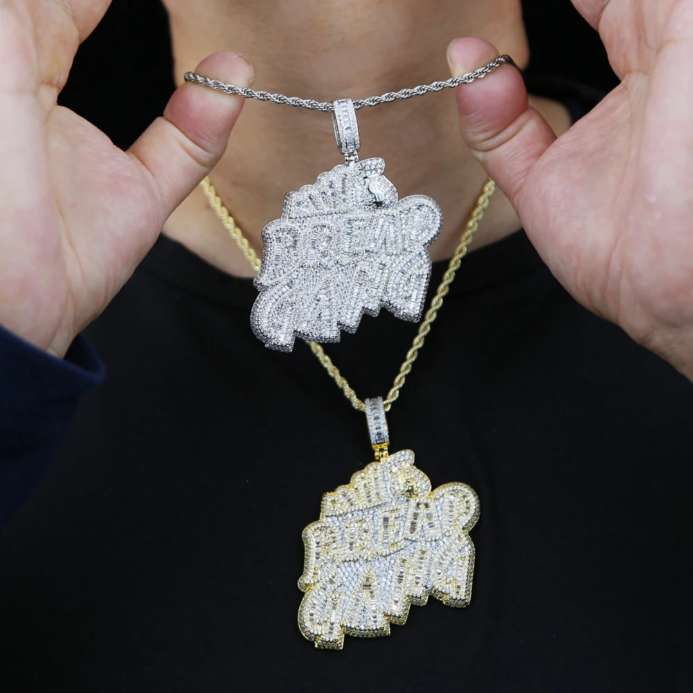 NEW! sold BREAD GANG Money Bag Edition Iced Out Pendant