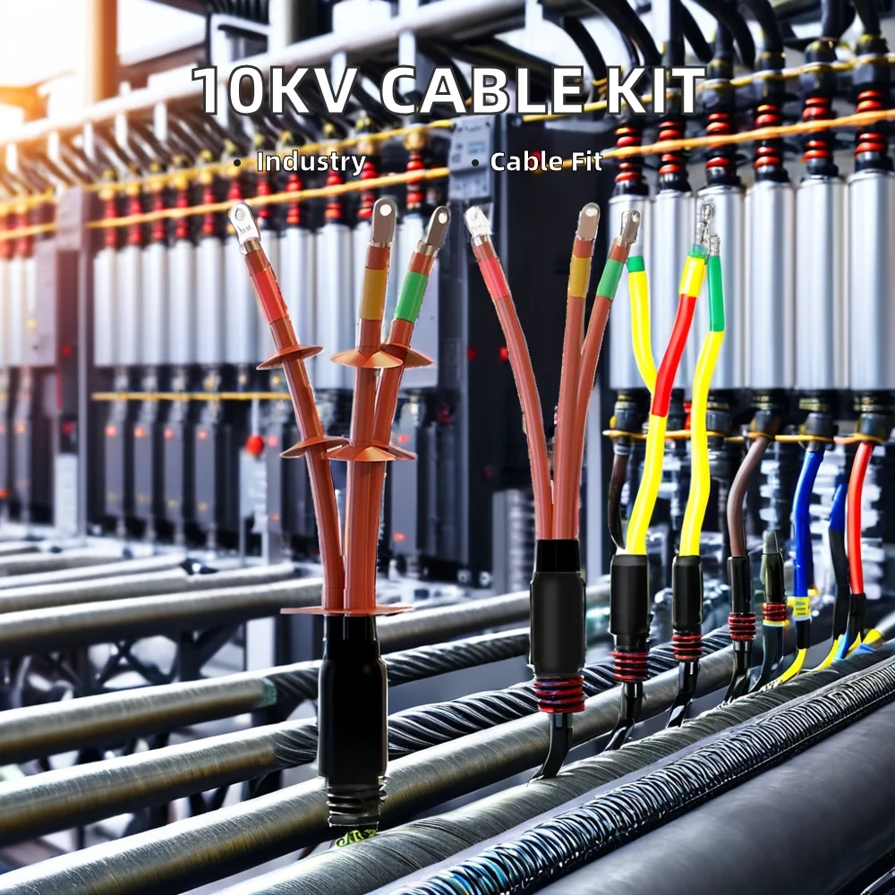 High Voltage 10KV Indoor 3-Core Heat Shrink Cable Termination Kit NSY-/3.1 Polyolefin Accessories supplier