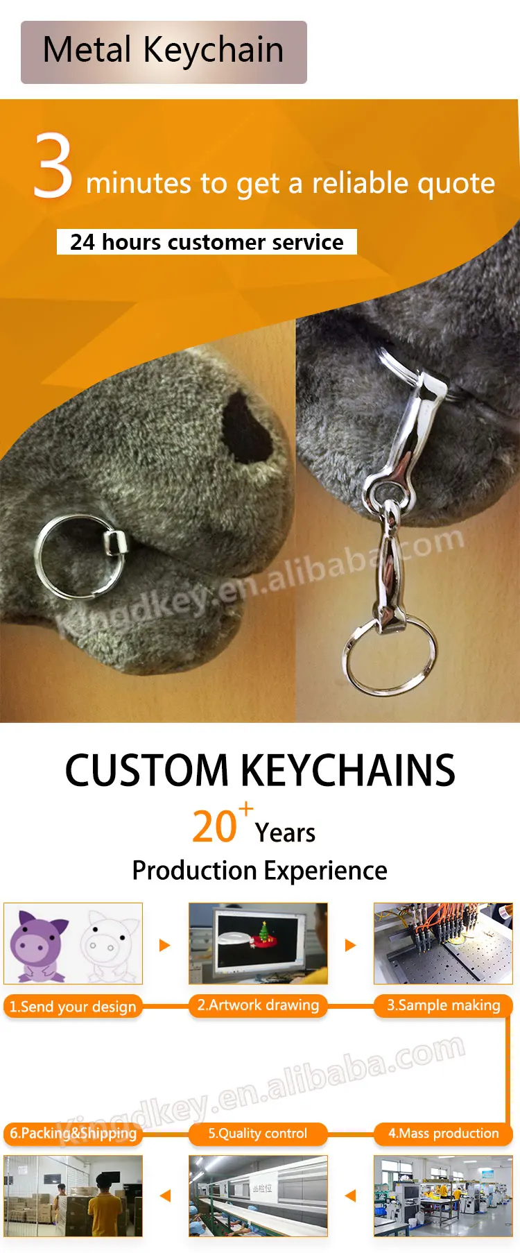 Metal Horse Bit Keychain Customized Design High Fashion Combined