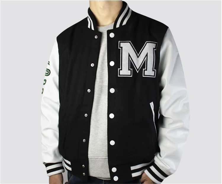 Malik Fraternity Varsity Letterman Jacket With Greek Letters And Crest ...