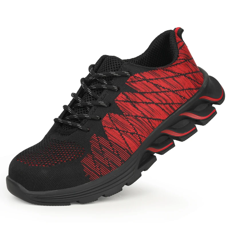 GUYISA-zapatos de seguridad para el trabajo para hombre, calzado ligero con  punta de acero, antigolpes y antiperforación, resistente al desgaste, 48  unidades - AliExpress Deportes y entretenimiento