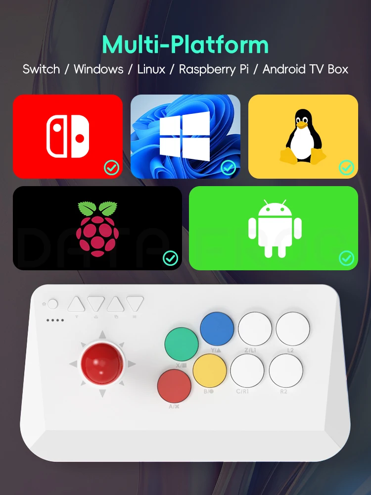 5点セット商品　amigo Data Frog Y5A Arcade Stick - Wireless & Wired Joy Controller