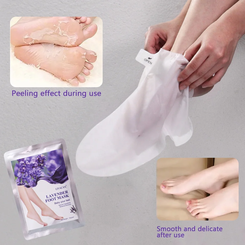Custom Feet Skin Care Moisturizing Callus Remover Footmask Exfoliating Nourishing Socks Peeling Foot Mask