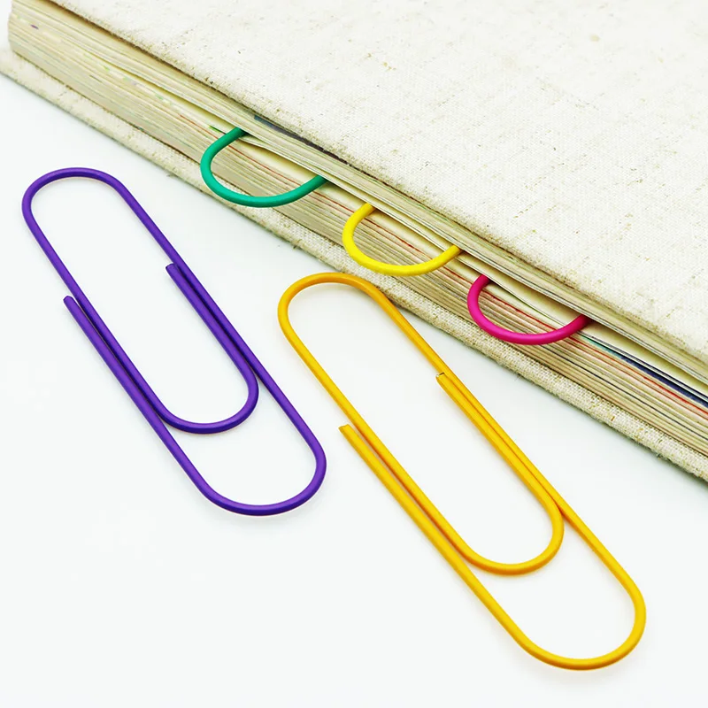 Бумажные зажимы от производителя офисная металлическая проволока Закладка большие гигантские бумажные
