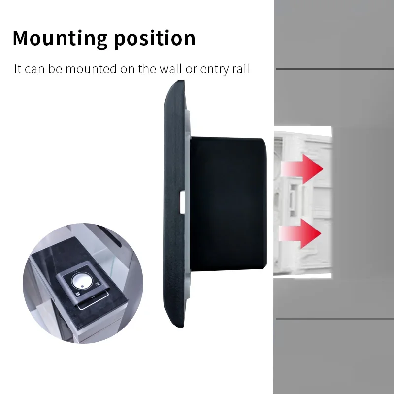 Zhongyan RFID 125kHz QR Code Card Reader With Hd Camera Wiegand26 34 Interface 2D QR Code Reader for Access Control System