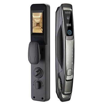 TUYA  High-end luxury Top excellence   smart lockStainless steel fingerprint door lock Top speed face recognition smart lock
