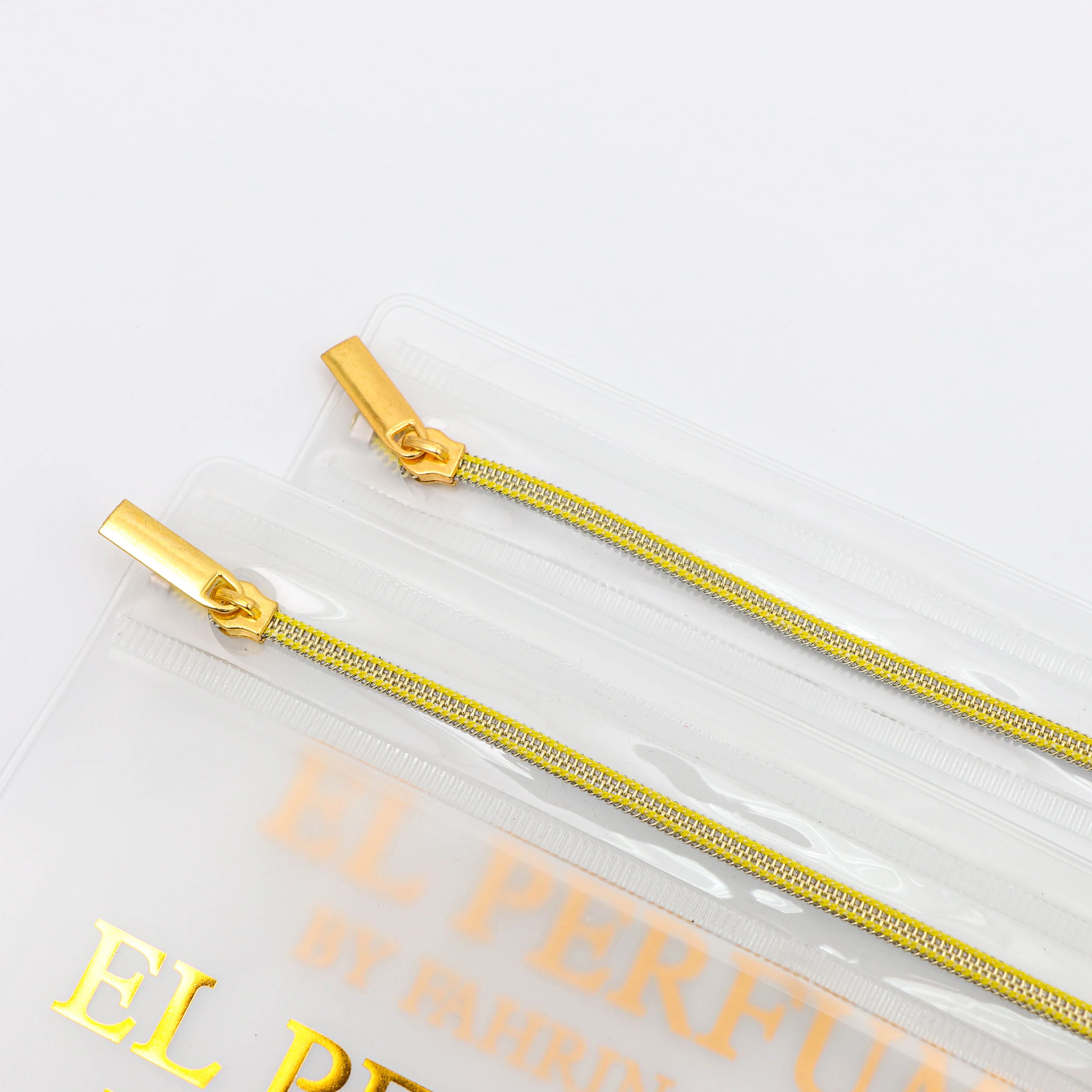 Luxury Clear Custom Jewelry Zipper Ziplock Pouch With Logo Black