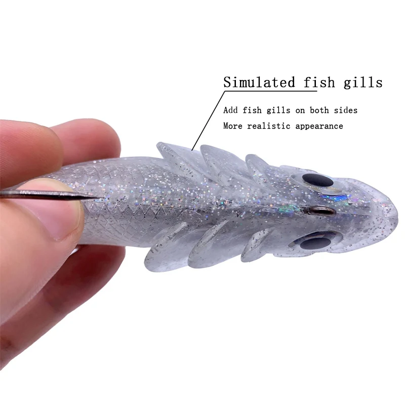 19.5cm95g Built-in Lead Imitates the Design of Small Fish, Creating Realistic Gills for Freshwater Universal Bait